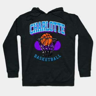 Vintage Charlotte Basketball Hoodie